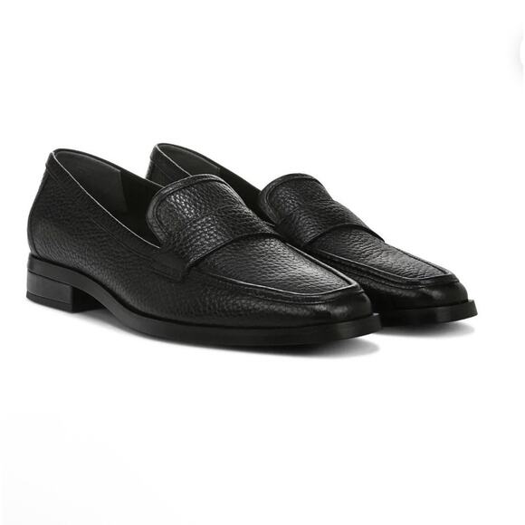 Vionic Sellah Black Pebbled Leather Loafers Women’s Sz8 Orthotic Support Comfort - Picture 1 of 8